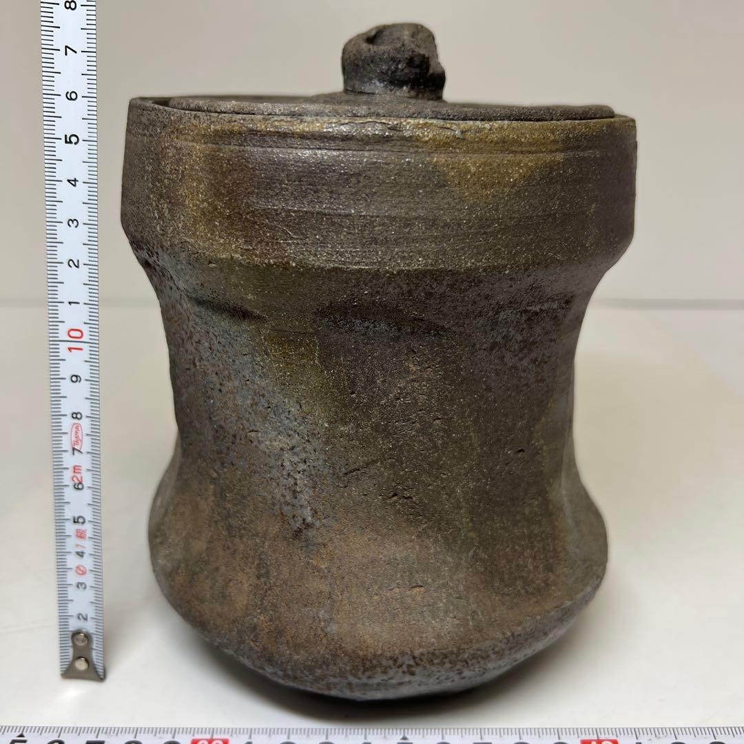 出来良　古備前水指　木箱付　高さ約18.5㎝　東Y7-1229☆2Fタニチ