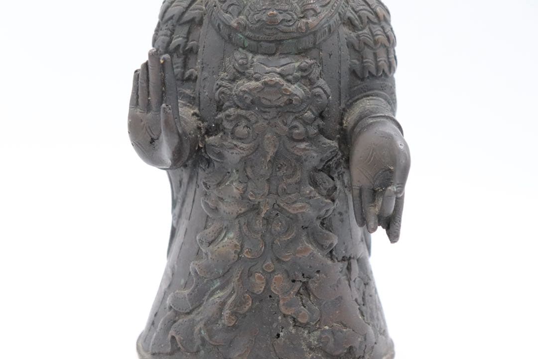 中国　明時代　銅製仏像　大日如来　送料込み250526