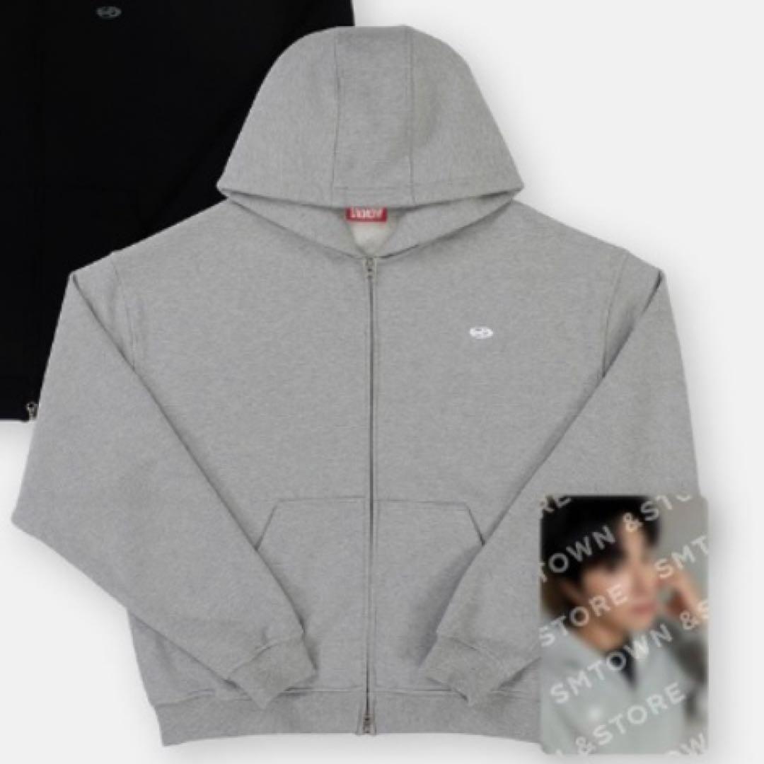 東方神起 ユノ ユンホ I-KNOW U-KNOW グレー パーカー トレカ