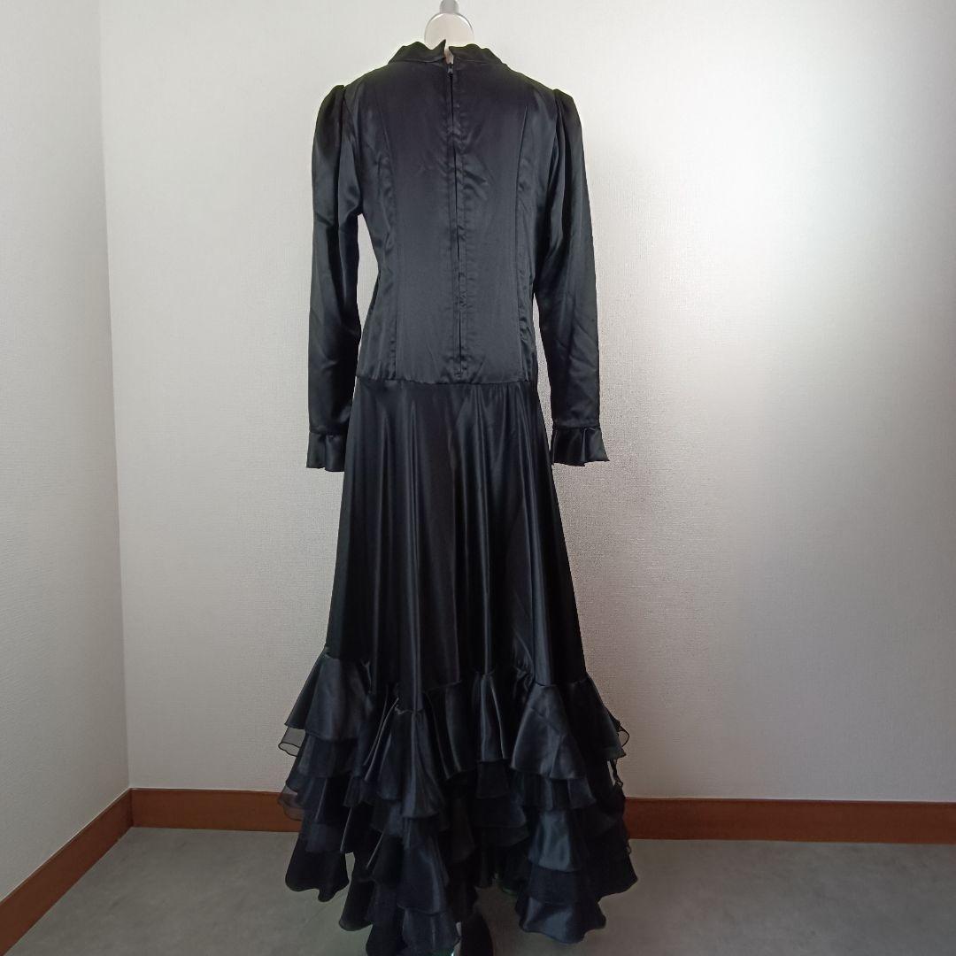 cr60 【レア】フラメンコドレス ブラック フリル衣装
