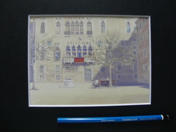 松浦安弘【昼下がりのカンポ】希少画集画、状態良好、新品高級額装付