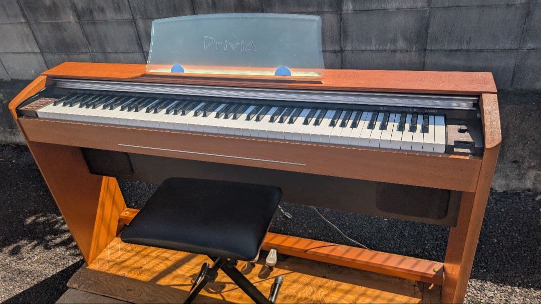 送料込み CASIO 電子ピアノ PX-800C 2006年製激美品＆激可愛い♥