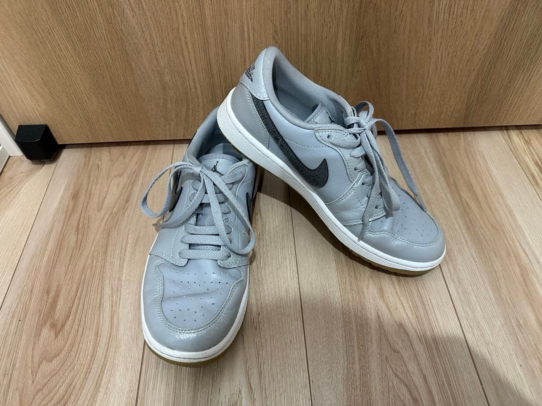 NIKE AIR JORDAN 1 LOW GOLFウルフグレー ホワイト ガム