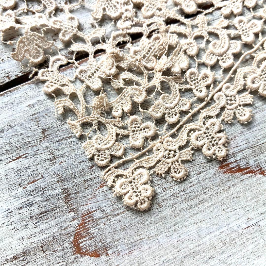 フランス　アンティークレース　アイリッシュ・クロッシェ　ギピュールレース手芸雑貨