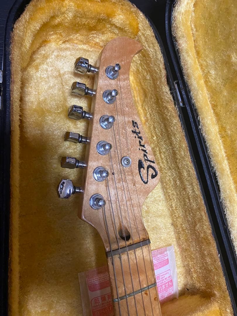 MusicMan風　エレキギター ナチュラルウッド ソフトケース付　ヴィンテージ