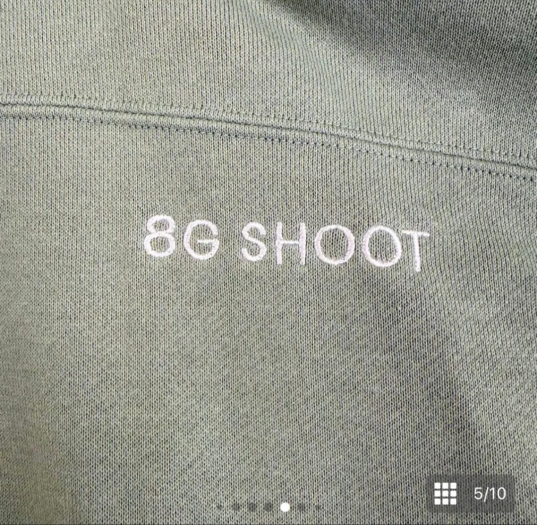 お*読様 8G SHOOT ハーフジップスウェット ミントグリーン XL
