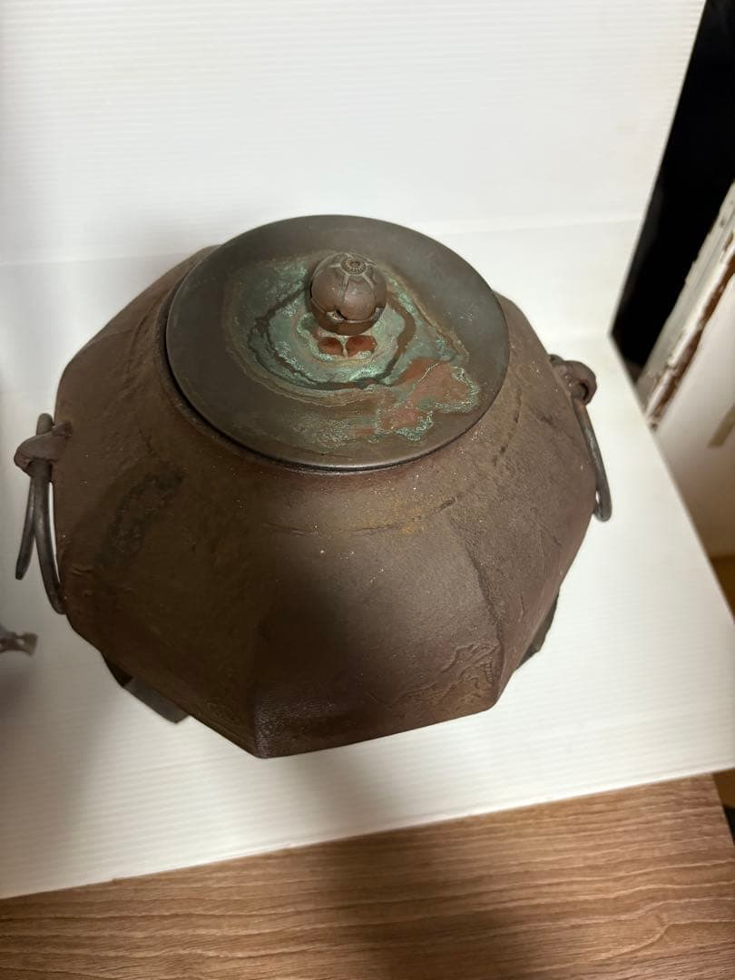 茶道具 銅製 風炉釜 鉄製 茶釜 古道具