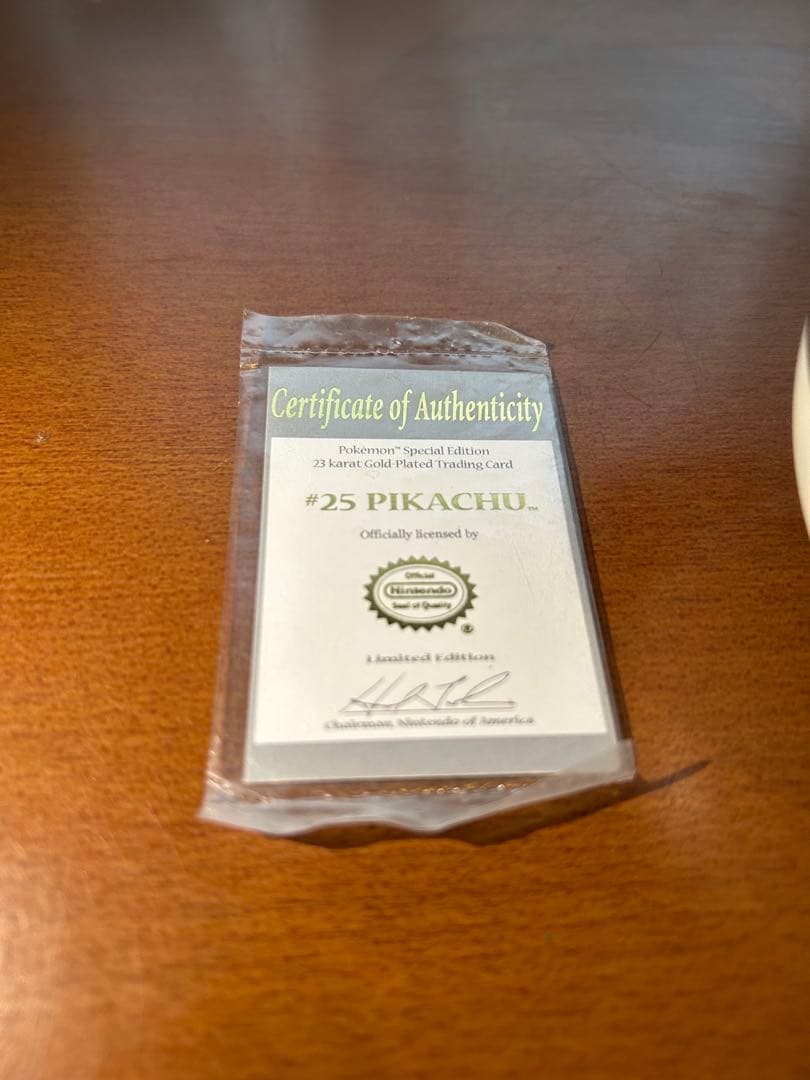 Pokemon 23K ゴールドカードBurger King ピカチュウ