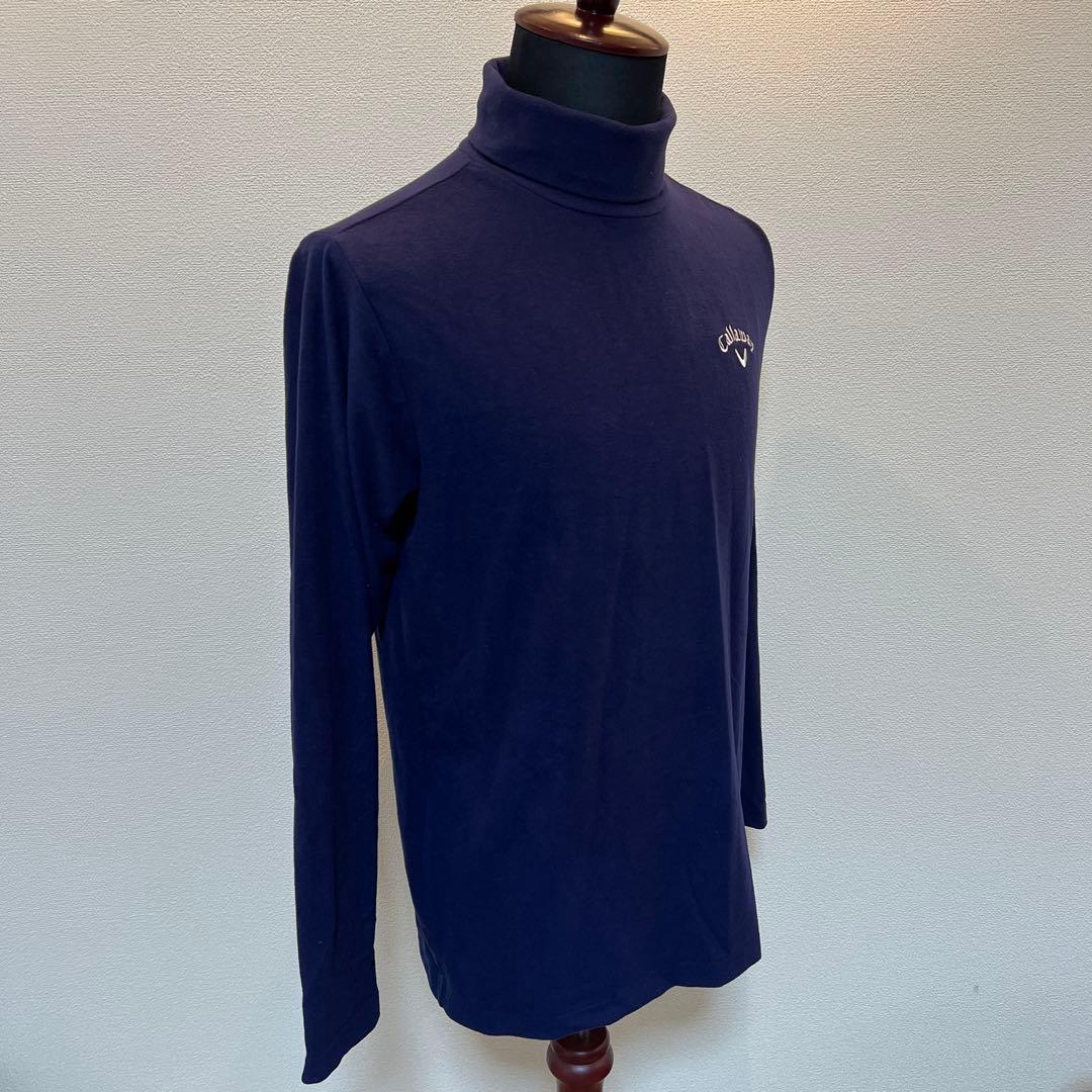 キャロウェイゴルフ　タートルネック　ネイビー　サイズL