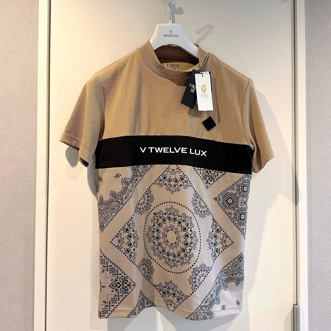 新品 ★ V12 セットアップ モックネック ショーツ ハーフパンツ シャツ