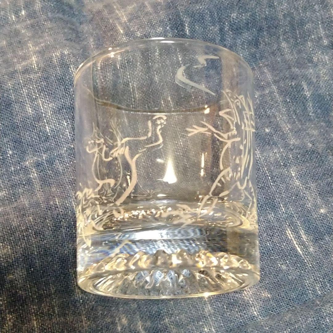超レア　鳥獣戯画　切り子　ショットグラス