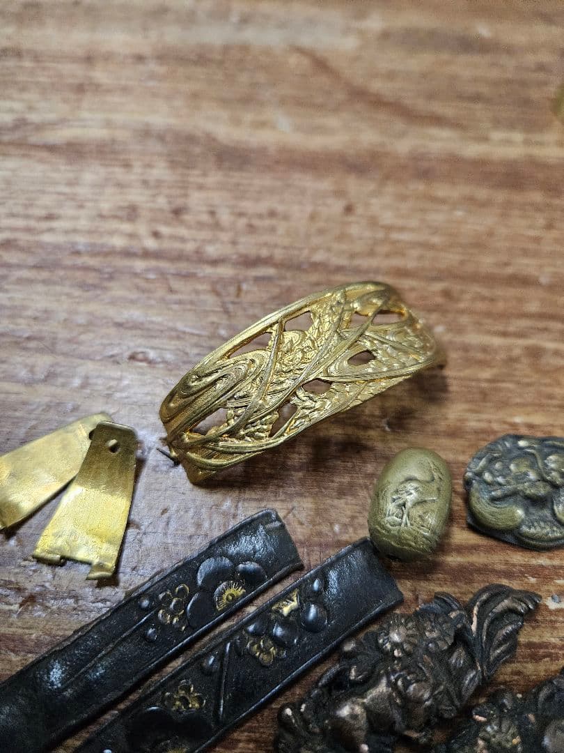 刀装具 セット まとめ売り 目貫 武具 拵 当時物 アンティーク 旧家蔵出し