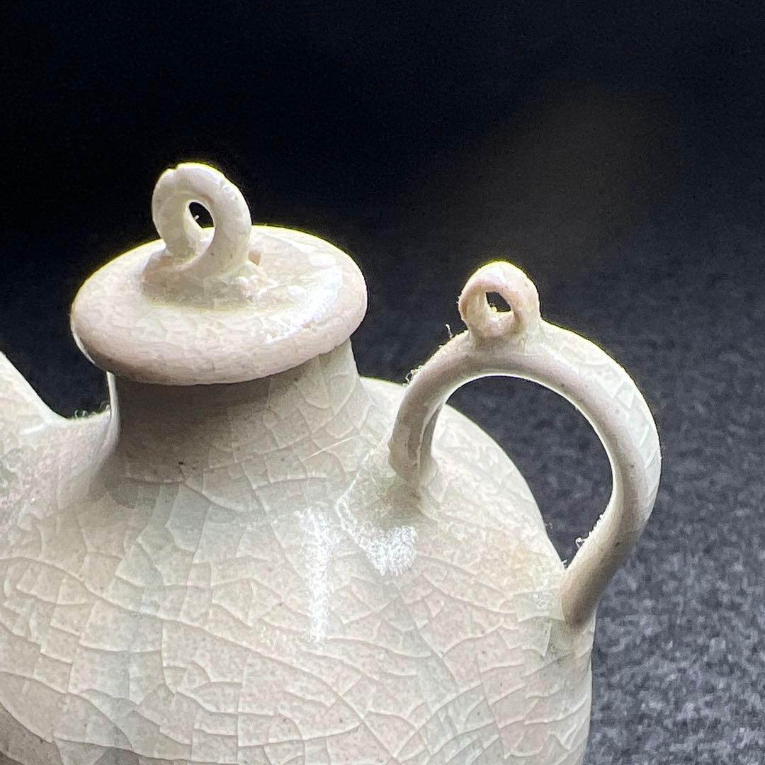 中国宋時代　青白磁急須　幅約5.5㎝　東Y7-1208☆2F