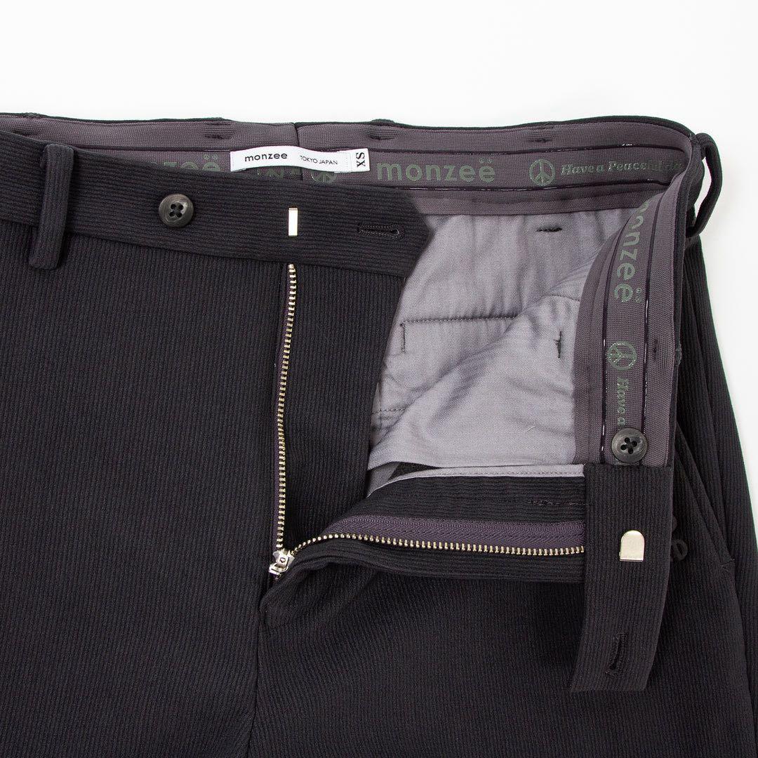 Monzee モンジー ハイブリッドコーデュロイパンツ -グレー