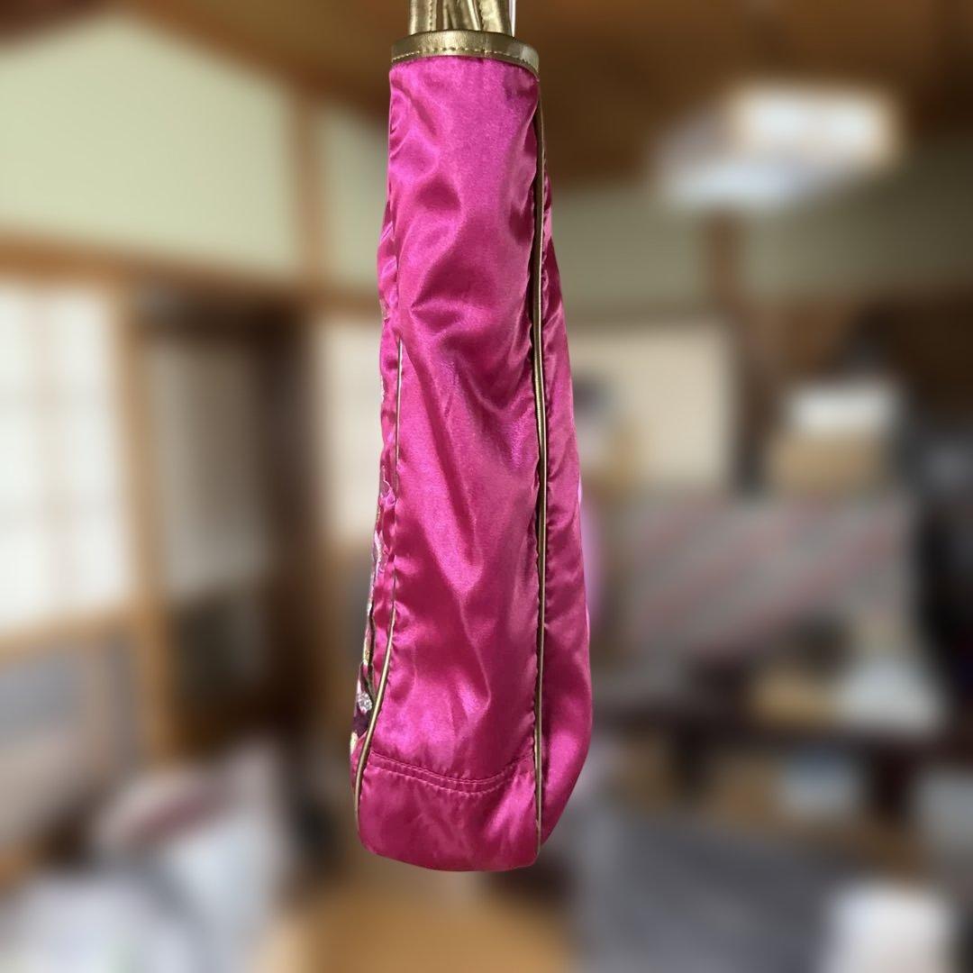 ハローキティ　スカジャン生地　豪華刺繍　ピンク　トートバッグ