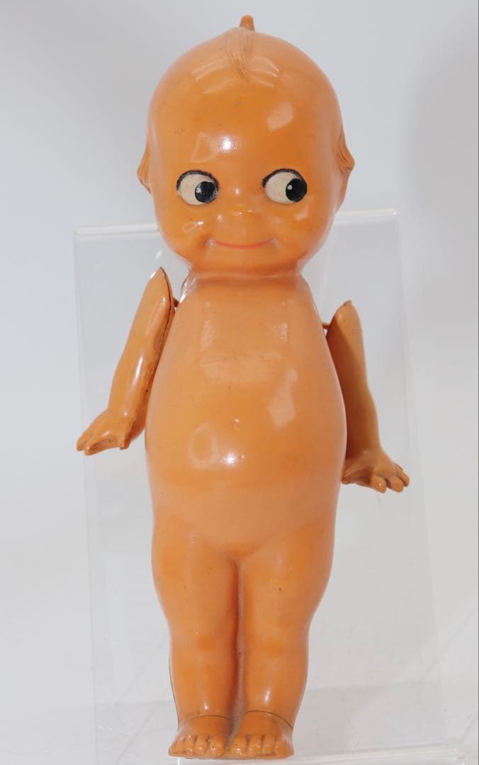 アンティーク・セルロイド・キューピー人形 ベージュ19cm