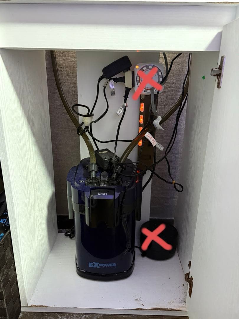 45cm海水水槽セット　生体付き　引き取り限定　値引き交渉可