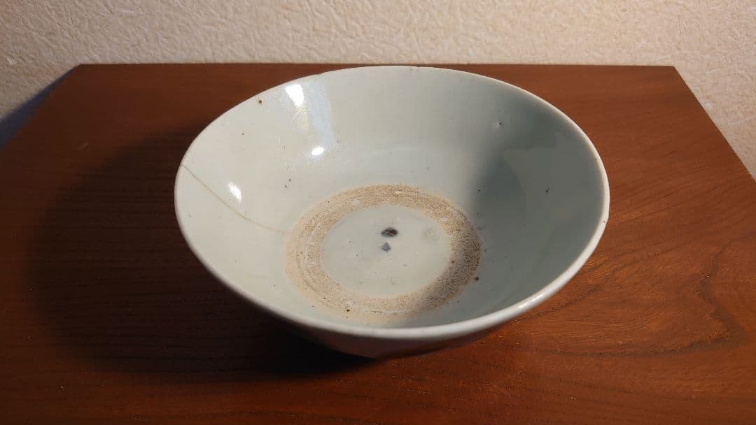 白磁　染付　李朝　朝鮮陶器　古伊万里　染付鉢　アンティーク白磁　古玩　１客