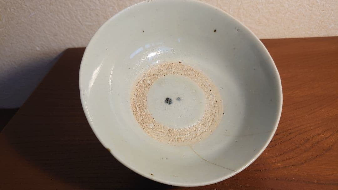 白磁　染付　李朝　朝鮮陶器　古伊万里　染付鉢　アンティーク白磁　古玩　１客