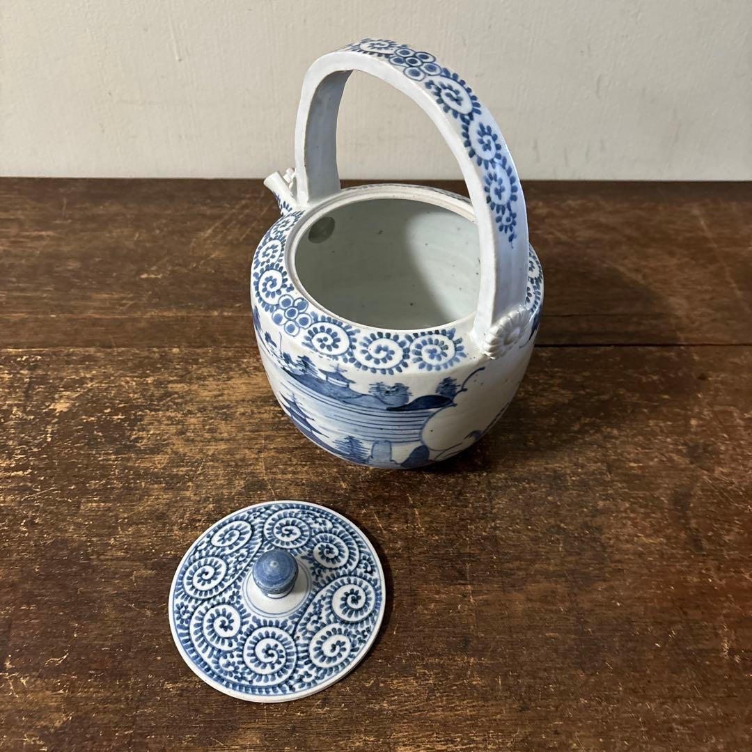 古伊万里染付銚子　酒器　伊万里　有田　波佐見　砥部焼　瀬戸　古民芸　白磁　李朝