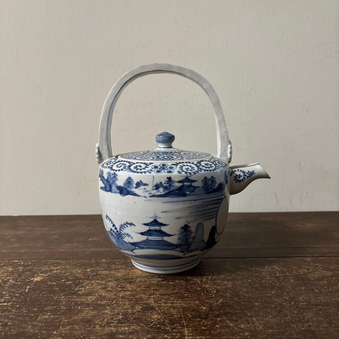 古伊万里染付銚子　酒器　伊万里　有田　波佐見　砥部焼　瀬戸　古民芸　白磁　李朝