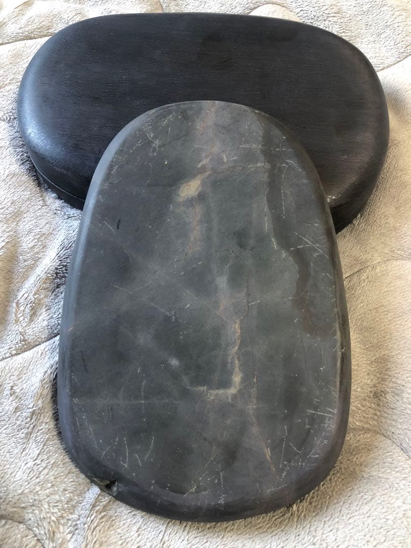 硯 旧老坑 青花 金綫 書道具硯　すずり 端溪硯 水岩 文房四寶 端渓硯 骨董