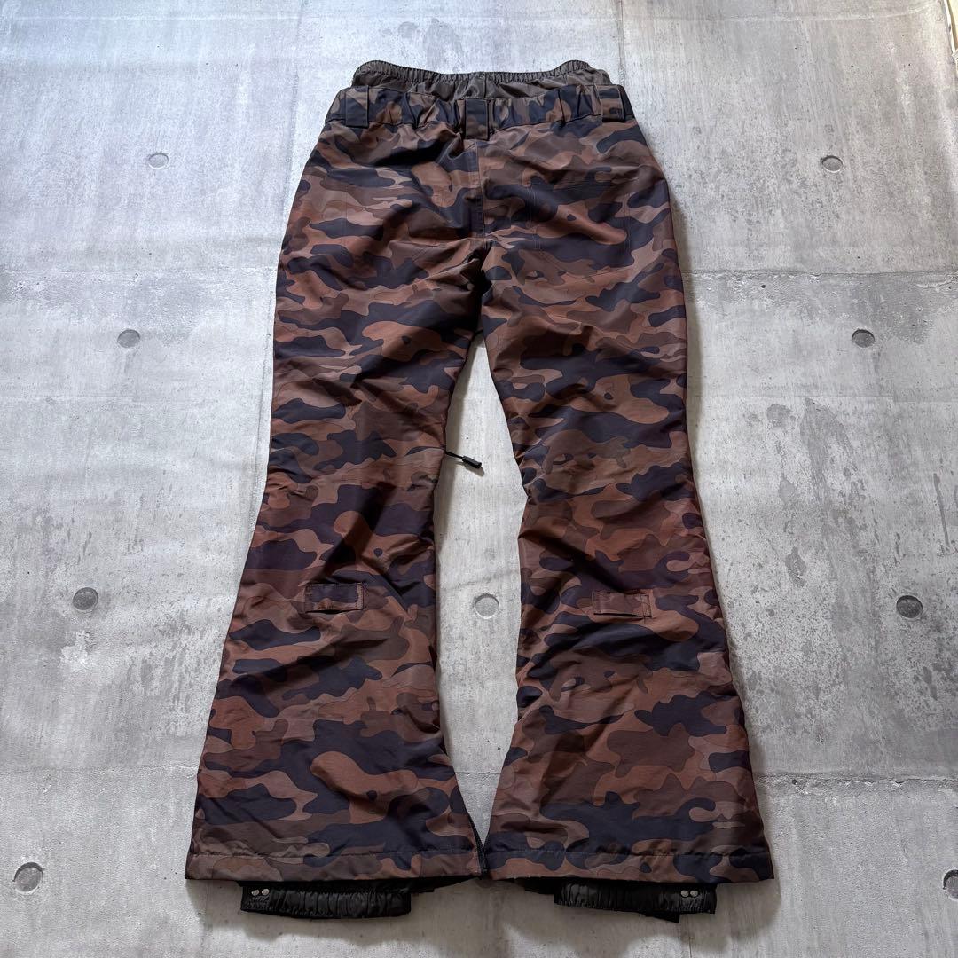 美品 スノーボードウェア 上下セット コーデュロイ 黒 カモフラ ユニセックス
