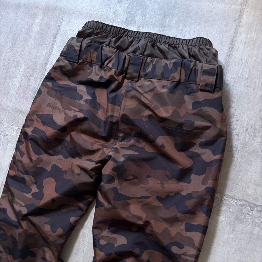 美品 スノーボードウェア 上下セット コーデュロイ 黒 カモフラ ユニセックス