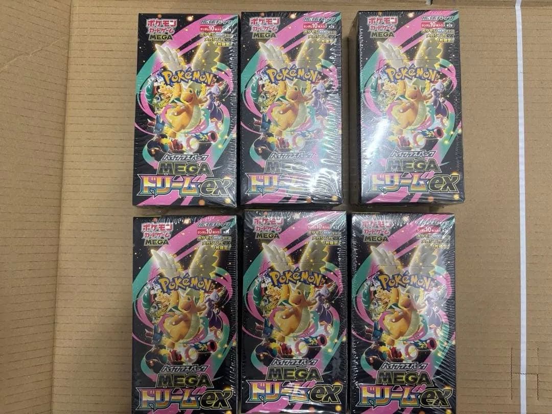 【新品未開封シュリンク付き】ポケモンカードMEGA ドリーム6Box