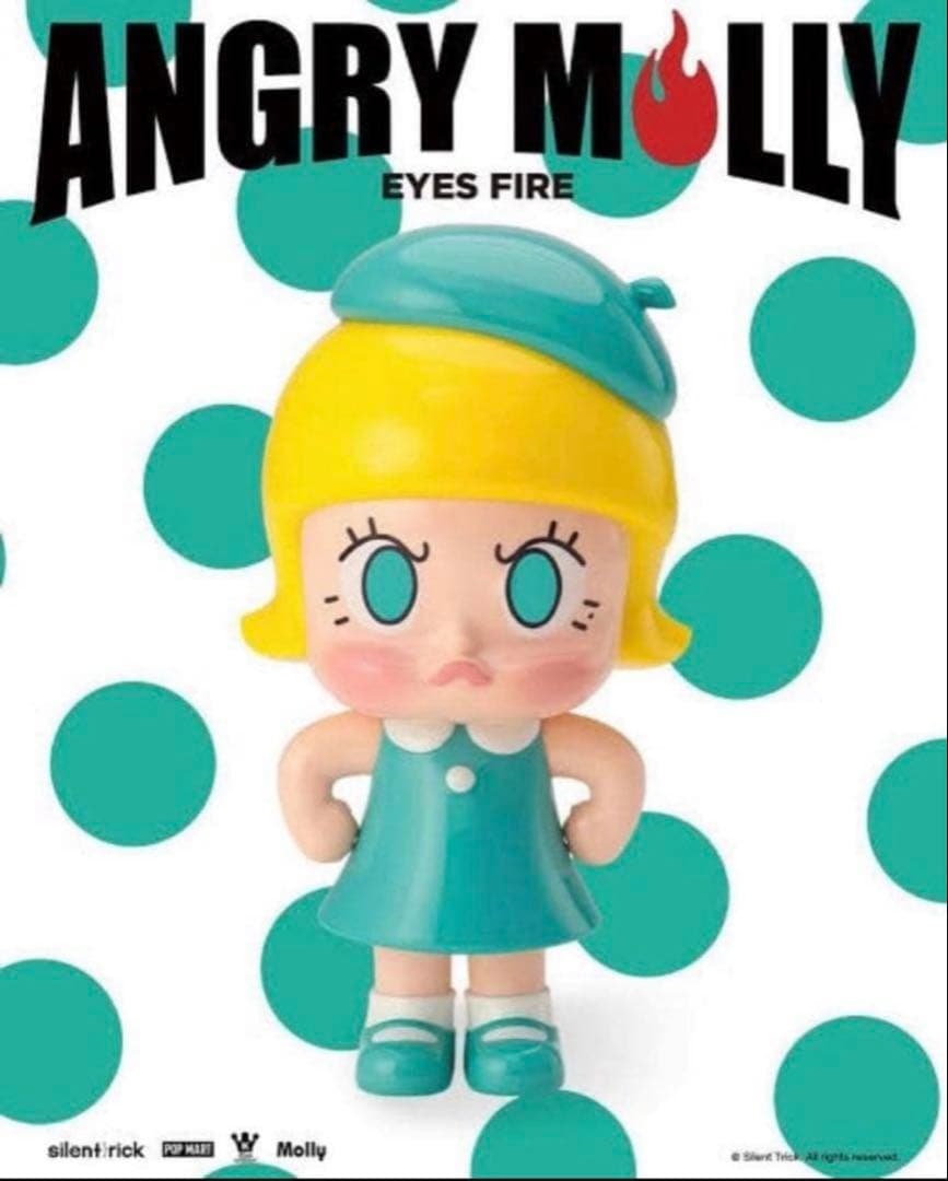 限定996体Angry Molly Eyes Fire Designer Toy