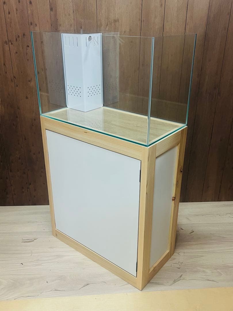 600ｘ300ｘ360㎜オーバーフロー水槽特注セット クリアシリコン 未使用品