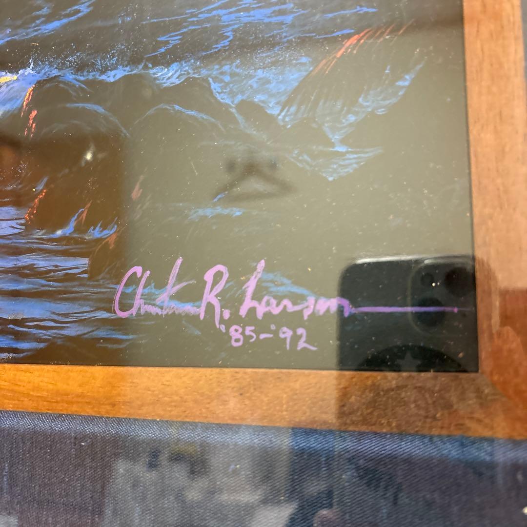 c*1様 ラッセン　ロマンスオブザシー　額装品　アート　ハワイ　風景画　夕日　海