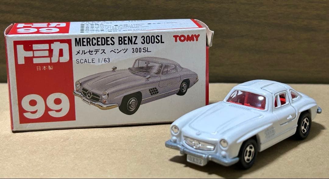 日本製 トミカ メルセデス ベンツ 300SL 白