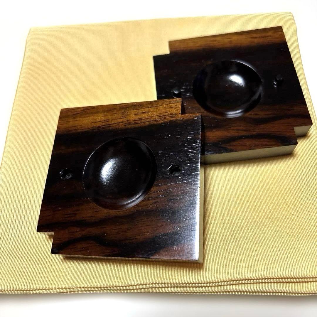 茶道具　香合　北浜宗貴 作 『黒柿浮御堂蒔絵色紙香合』 共箱 茶道具