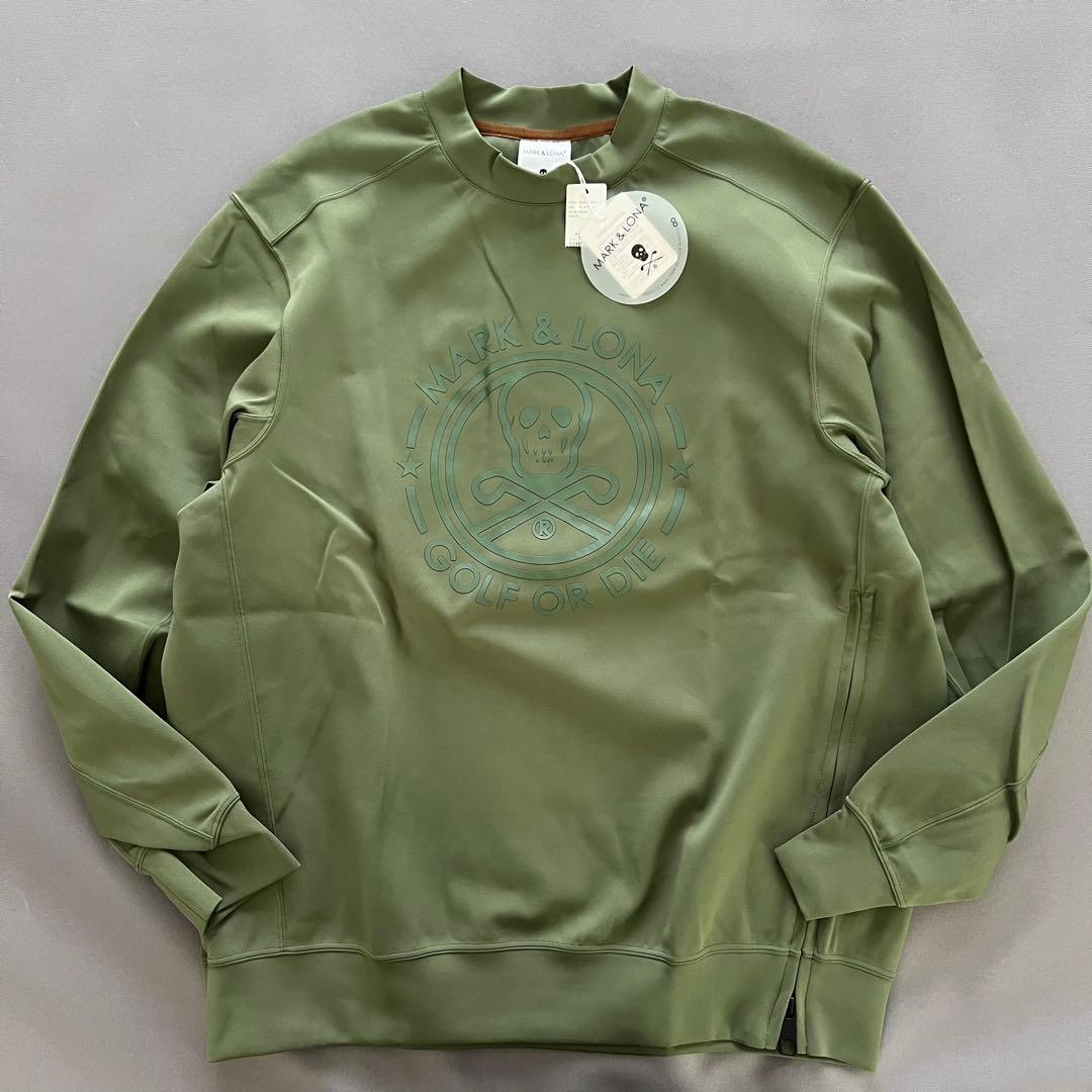 MARK&LONA マークアンドロナ　ハイネック　スウェット　メンズ　カーキ　L