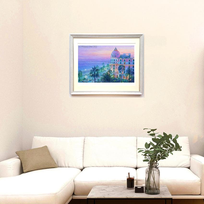 ニース　南フランス コートダジュール　ヨーロッパ　絵画　風景画　アクリル画