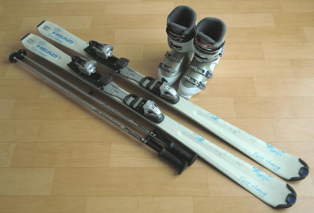 ■■送料無料■HEAD■女性用スキーフルセット■板142靴24.5■メンテ付■■