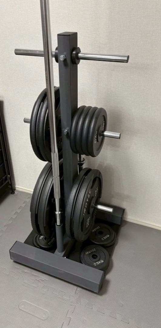 【横浜市直接引渡のみ】本格ホームジムセット：IROTEC バーベル140KG他