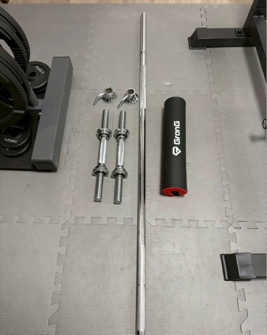 【横浜市直接引渡のみ】本格ホームジムセット：IROTEC バーベル140KG他