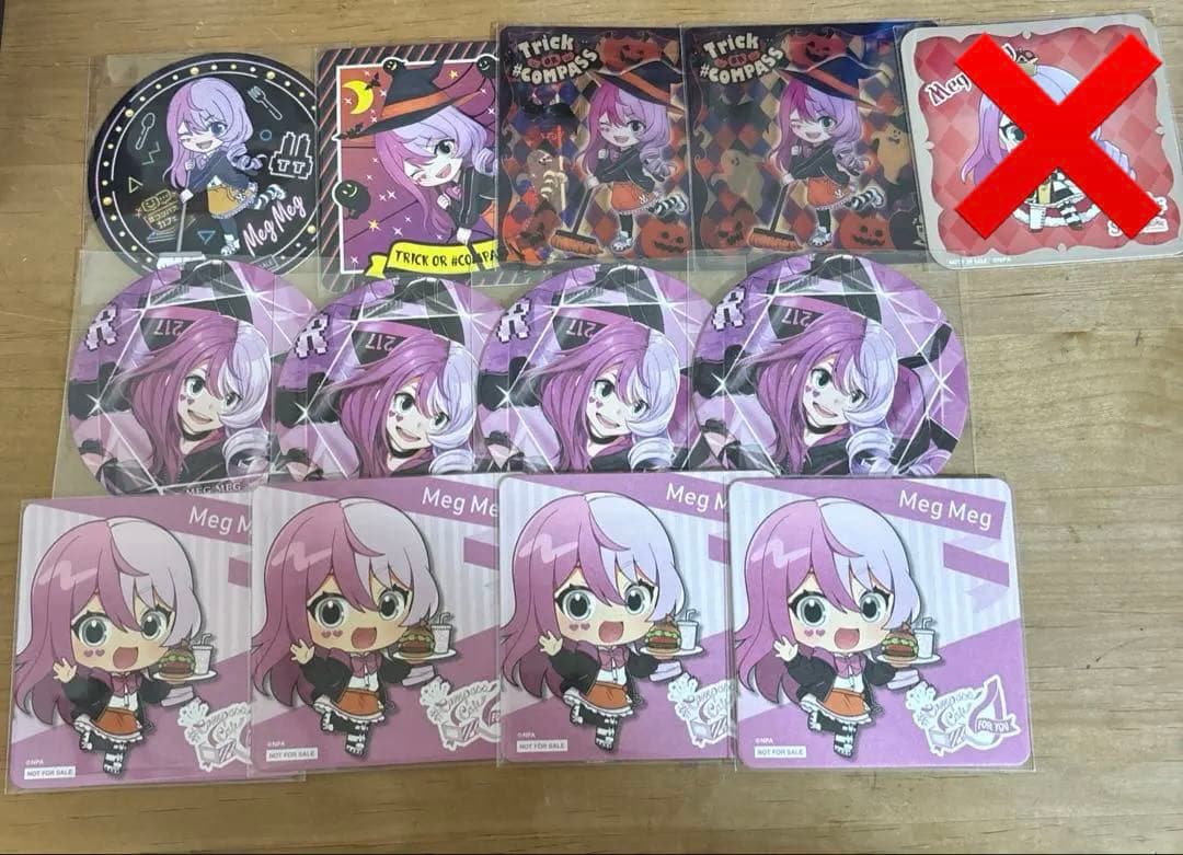 #コンパス メグメグ 缶バッジ アクリルスタンド キーホルダー など