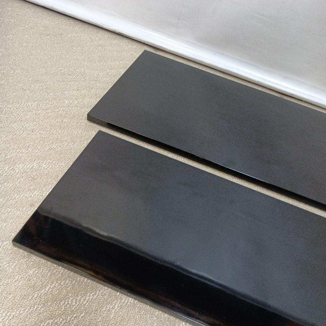【大 小 2枚】茶道具 敷板 長板 黒真塗 炉用 風炉用 茶道 送料無料