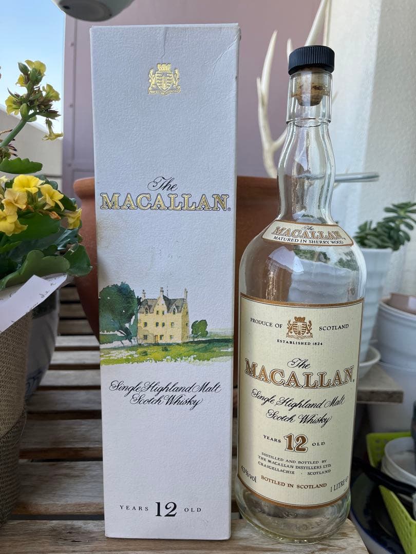 マッカラン12年 シェリーウッド　1000ml 空瓶