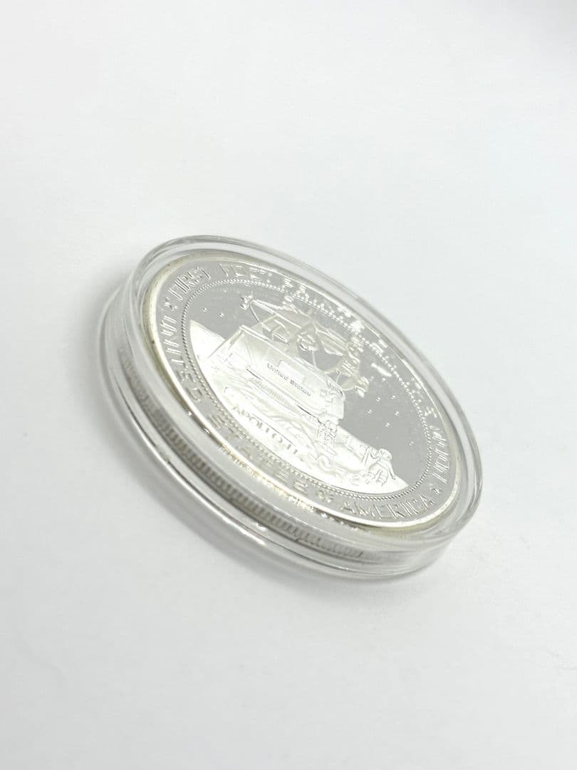 ス*ん様 アポロ １1号 ★月面着陸記念銀鍍金製記念品