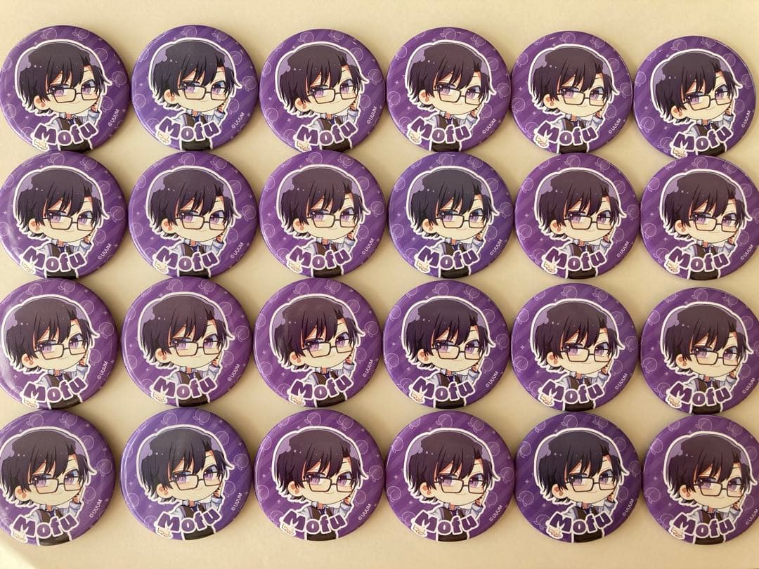 カラフルピーチ　もふくん　2023 缶バッジ 24個セット