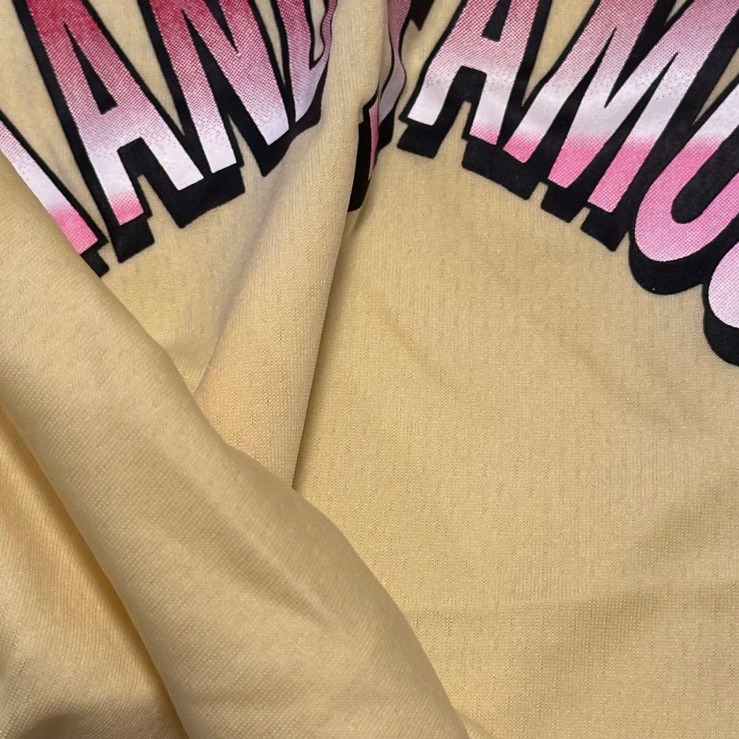 マークアンドロナ　サイズ38 イエロー　半袖　モックネック　丈短め　新品タグ付き