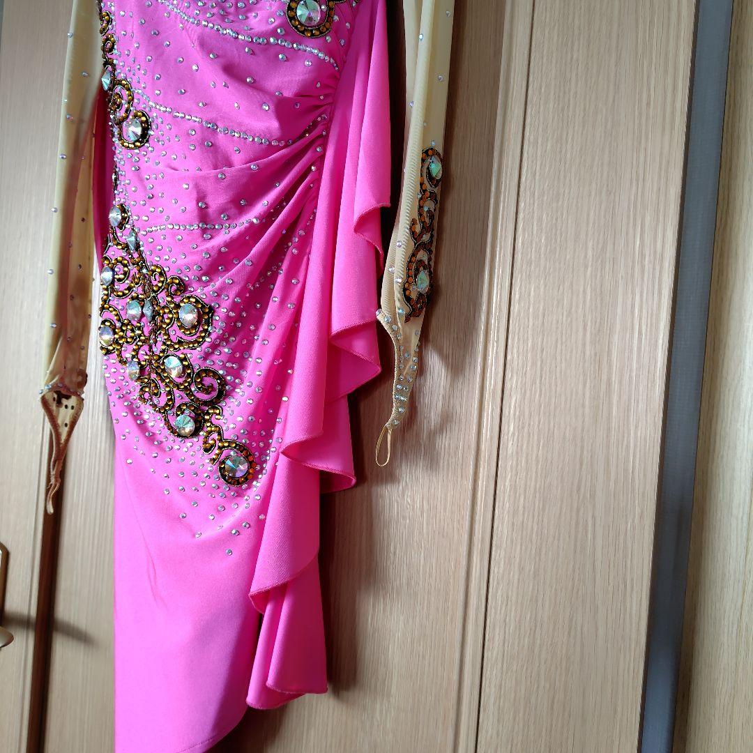 社交ダンス用ピンクラテンドレス