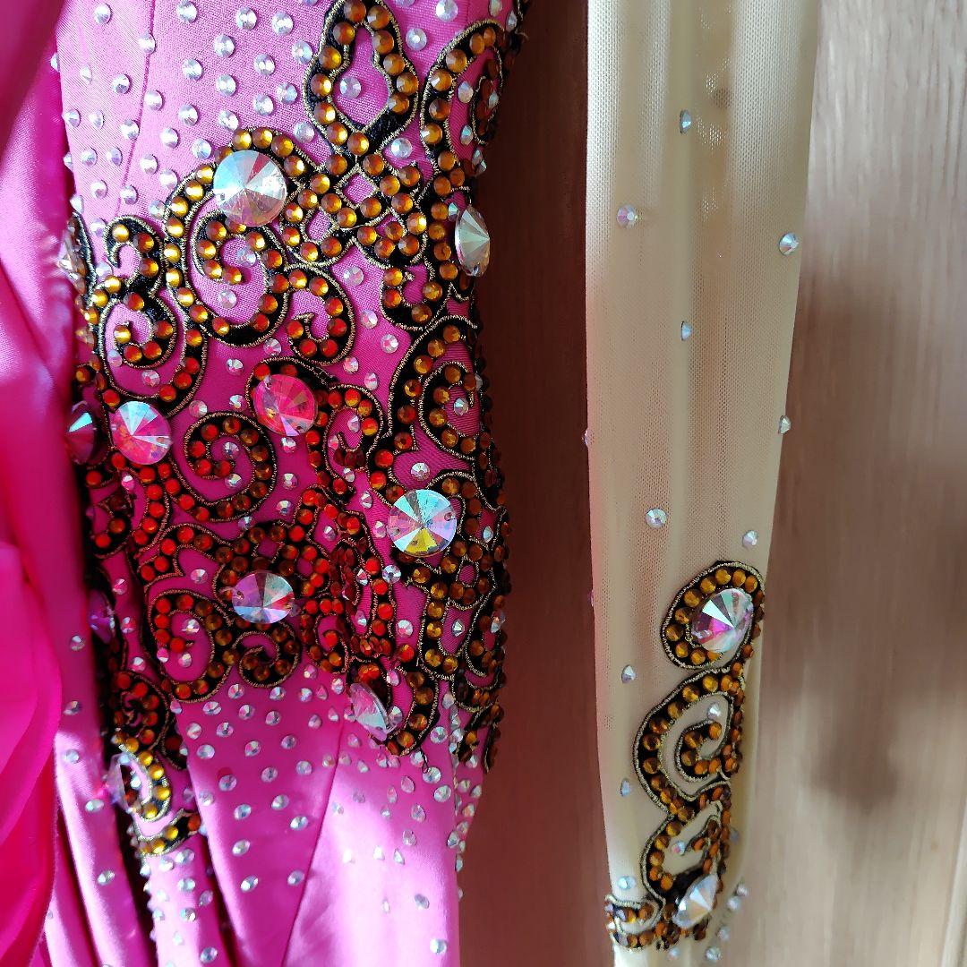 社交ダンス用ピンクラテンドレス