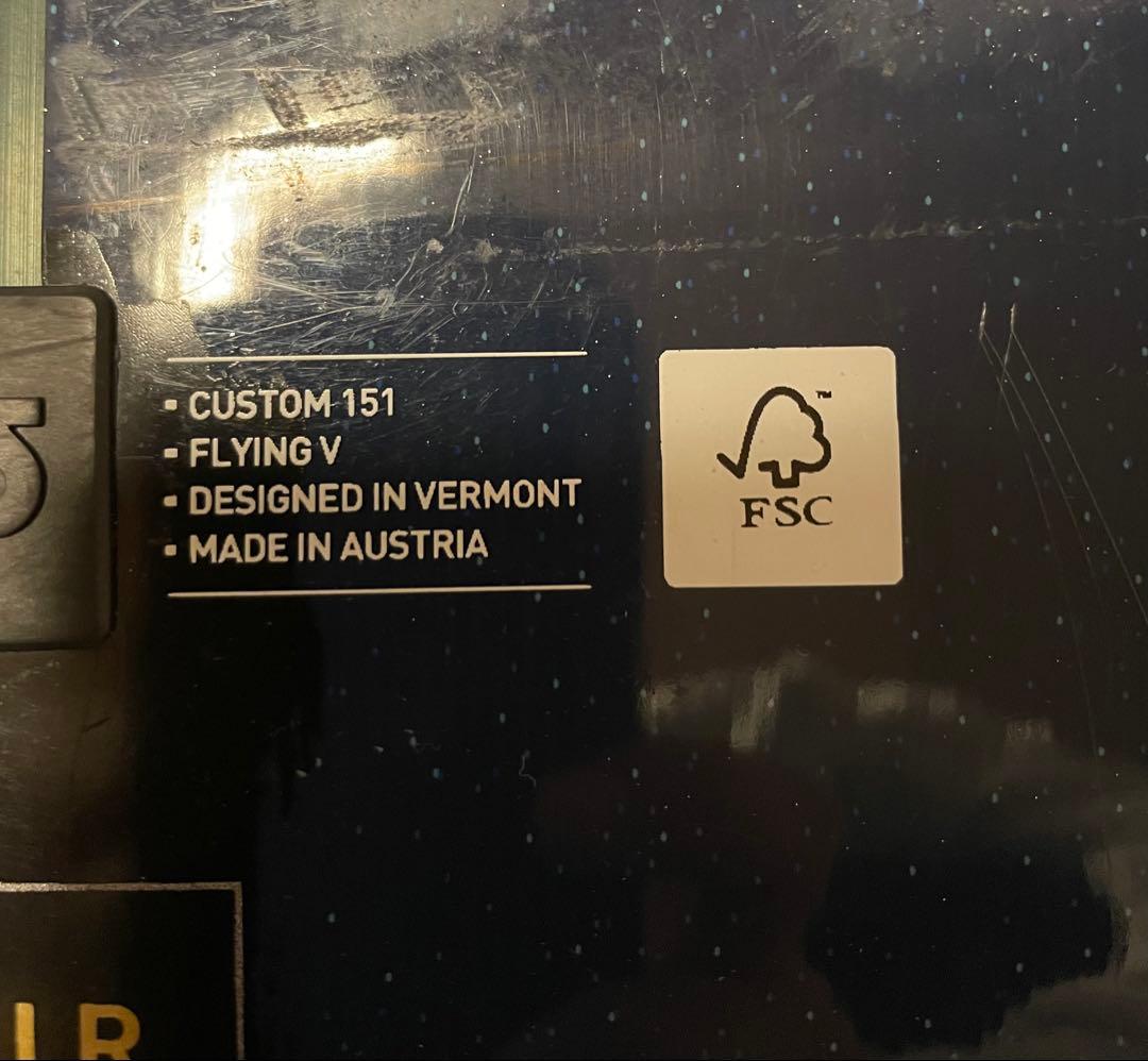 Burton Custom スノーボード　フライングＶ　151