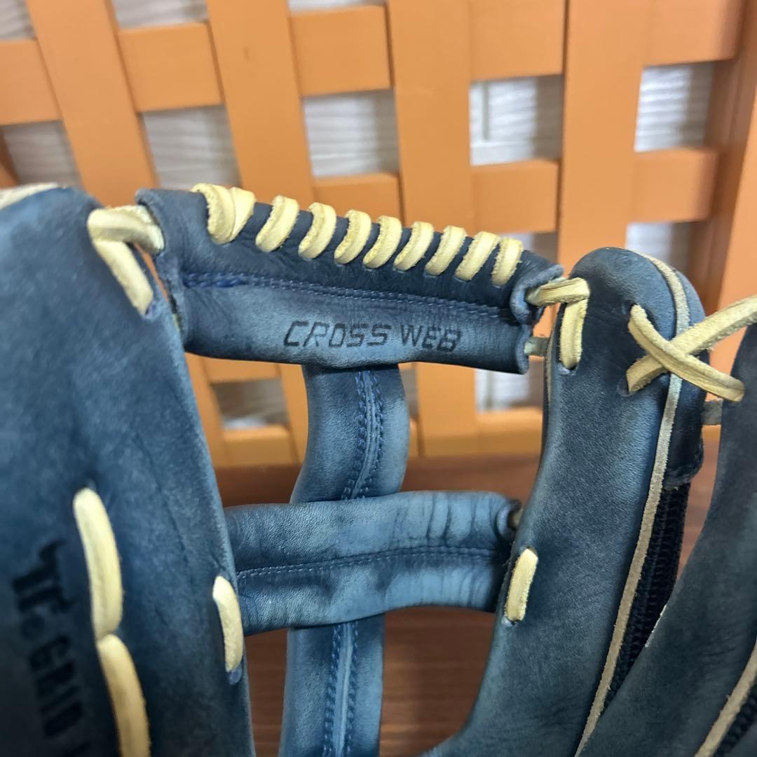 ミズノ タフィローズモデル 限定品 Mマークラベル 激レア 外野用 軟式グローブ