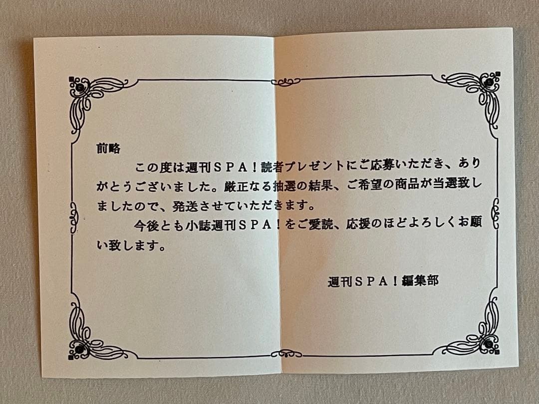 白石麻衣　抽プレ 直筆サイン入りチェキ、写真　当選通知書&封筒付き 乃木坂46